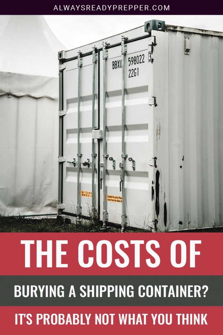 The Costs Of Burying A Shipping Container? It's Probably Not What You