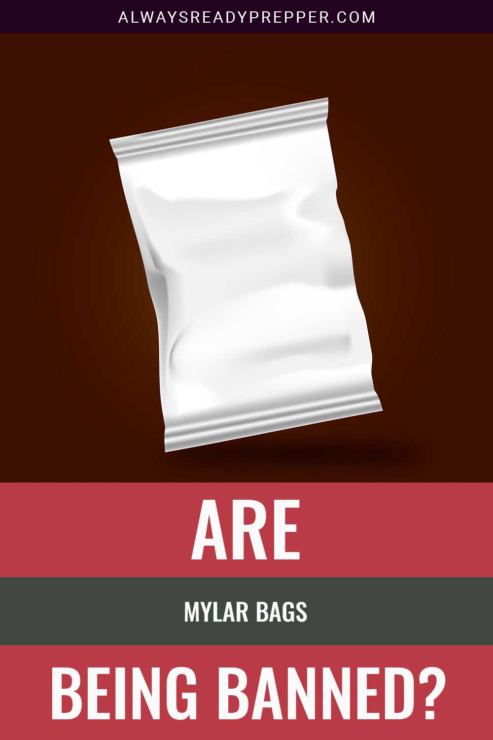A white mylar bag - Are these Being Banned?
