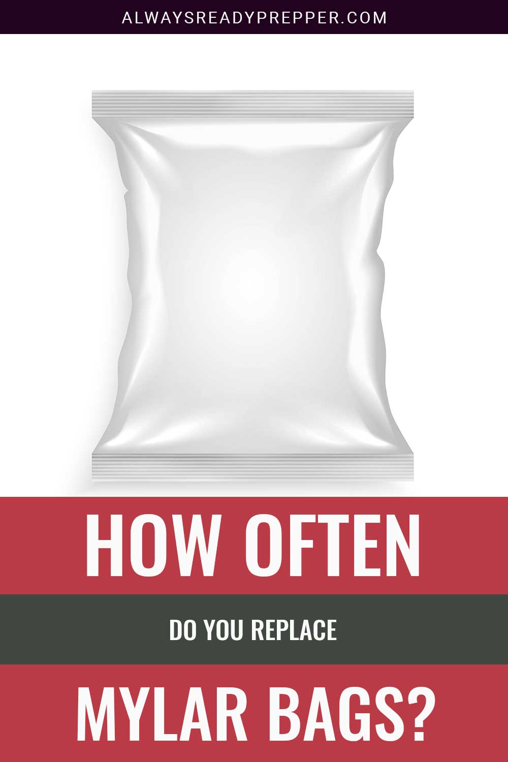 A white mylar bag - How Often Do You Replace these?
